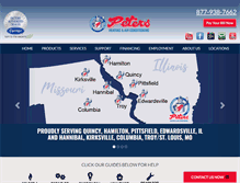 Tablet Screenshot of petersheatingandair.com